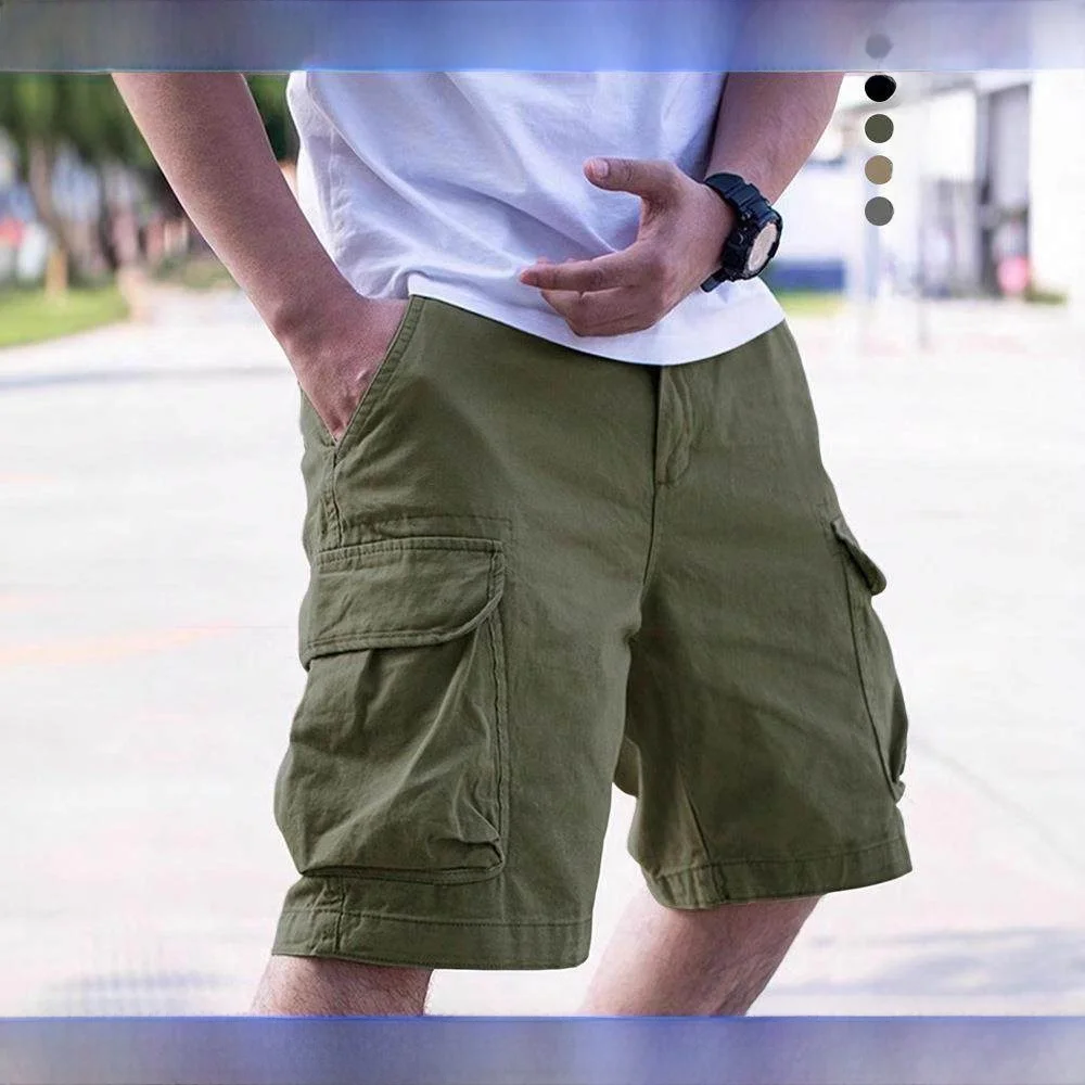 

Мужские летние спортивные брюки-карго в американском стиле, повседневные, до колена, модель 8533