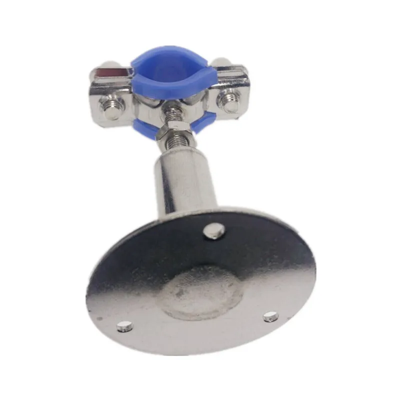 2Pcs 304 Stainless Steel Embrace Hoop Adjustable Screw Bracket Tube Circular Hose Clamp Suspension Pipe Clips Fasteners for Tube