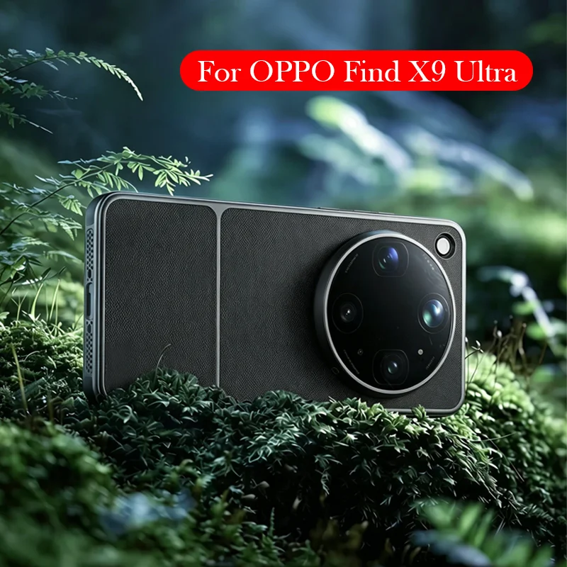 Leather Case For OPPO Find X9 Ultra Airbag Back Cover Case for OPPO FIND X9 ULTRA