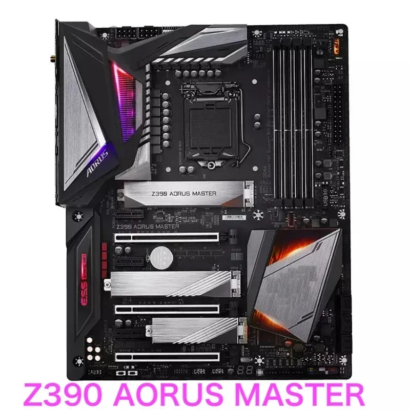 

Подходит для материнской платы Gigabyte Z390 AORUS MASTER LGA 1151, материнская плата DDR4 ATX, 100% протестирована, ОК, полностью работает
