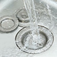 Kitchen Water Sink Filter Sink Mesh Strainer Kitchen Tool Stainless Steel Bathroom Floor Drain Cover Kitchen Sink Filter Screen