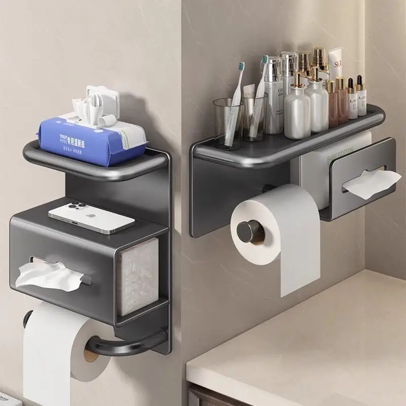 bathroom-suction-cup-tissue-box-toilet-wall-mounted-paper-towel-holder-multi-layer-roll-paper-storage-rack-household-organizer