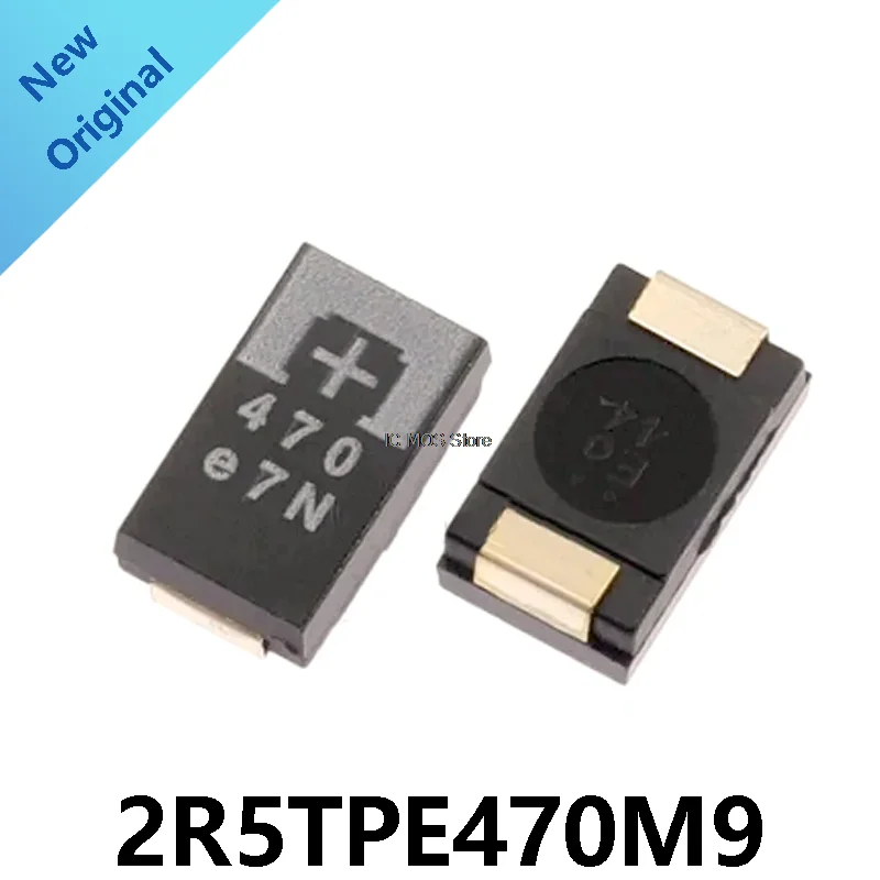 

10PCS 2R5TPE470M9 470 2.5V 470UF SMD Tantalum Capacitor New and original