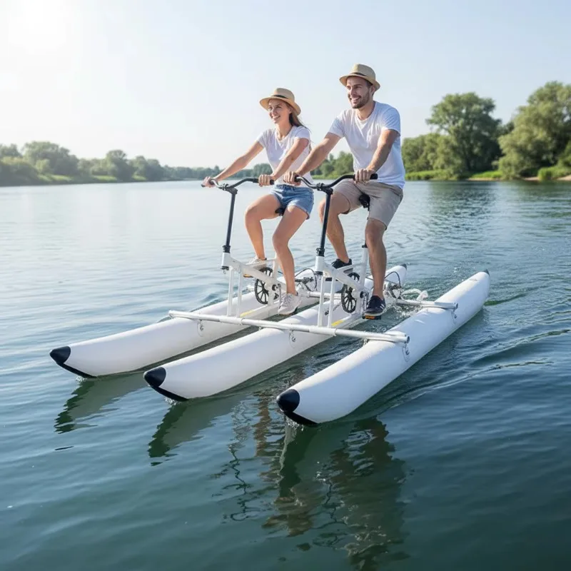

Airo QIQU Saltwater Resistant Double Seat Hydro Bike Rust Proof 6061 Aluminum Tandem Water Bicycle