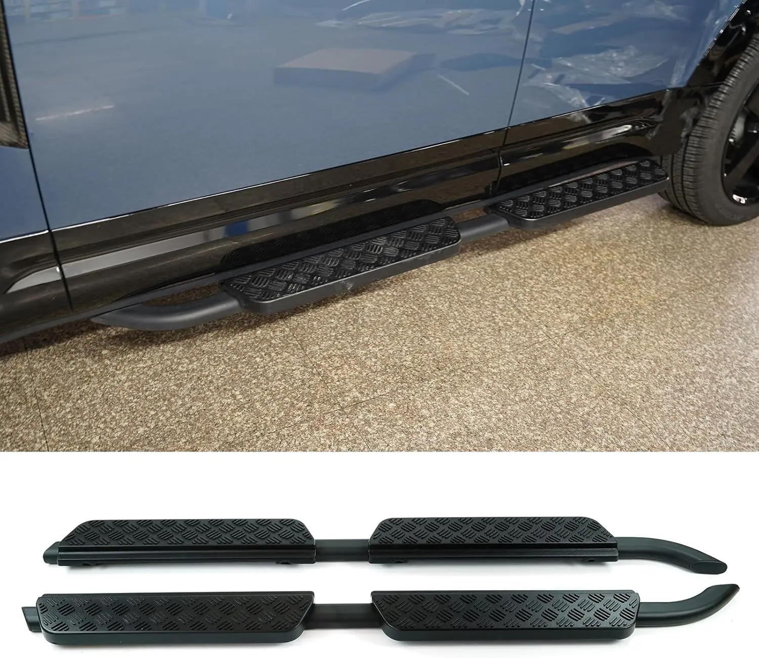 

Черные боковые шаги, подножки, совместимые с Land Rover Defender 110, 4-дверные, 2020–2025 гг.