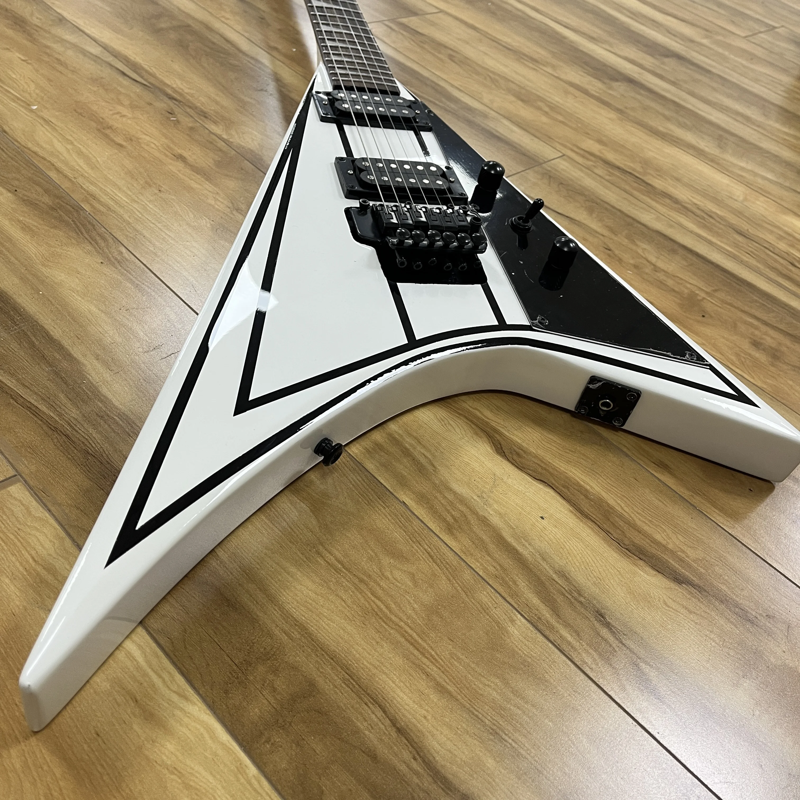 

Электрогитара Flying V с тремоло Floyd Rose, 6 струн, подарок в виде электрогитары, бесплатная доставка