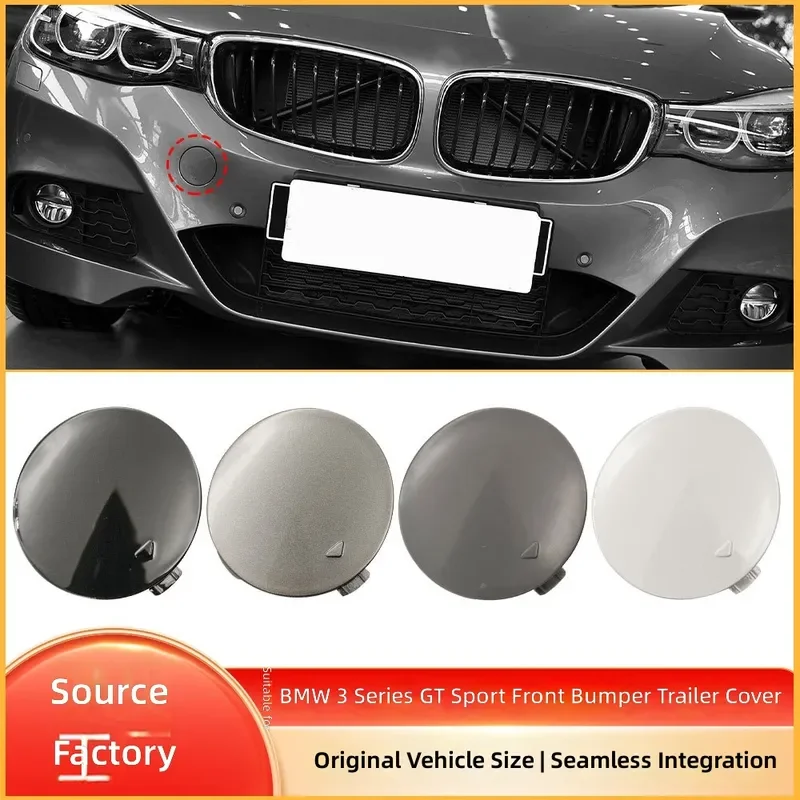 For BMW 3 Series GT F34 Front Bumper Tow Hook Cover Trailer Eye Cap Sport 51118061552