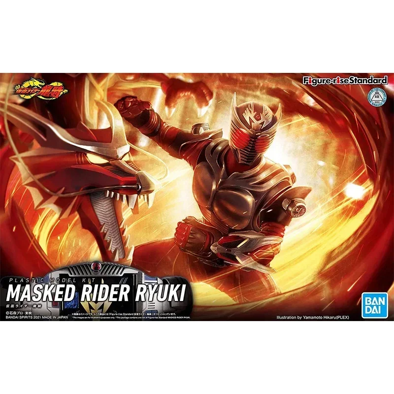 In Stock Original Bandai Genuine Figure-Rise Standard Kamen Masked Rider RYUKI Model Toys Anime Action Figure Gifts Collectible