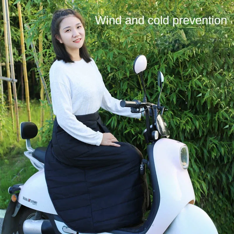 Leg Apron Raincoat Winter Warmer Thermal Blanket Scooters Motorcycle Keep Warm Prevent Cold Plush Thicken Waterproof Windshield