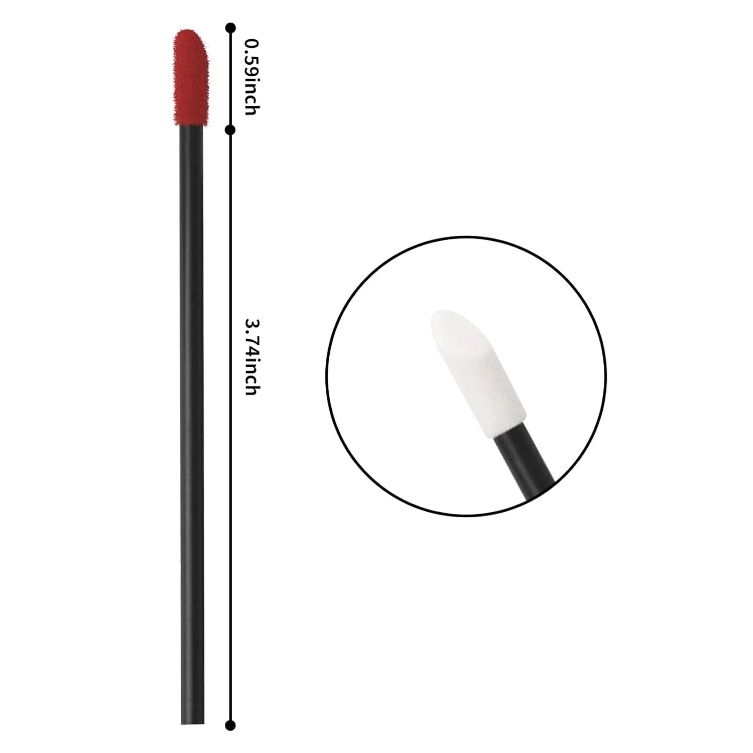 100 pz usa e getta Lip Lint Free applicatori rossetto tester bacchette applicatori per trucco pennelli labbra trucco strumento di bellezza