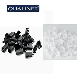 QUALINET Cable de puente LC, cubierta antipolvo, cabezal de cristal de red, antioxidación para Cable de puente LC, conector Ethernet