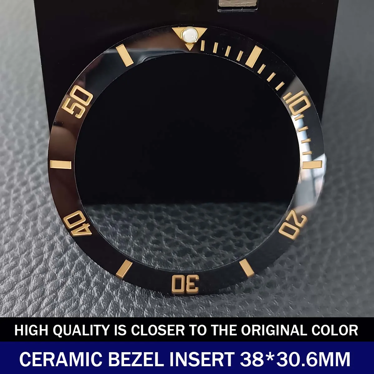 Sloping Ceramic Bezel Insert 38*30.6mm Replacement of Watch Accessories Parts image 3