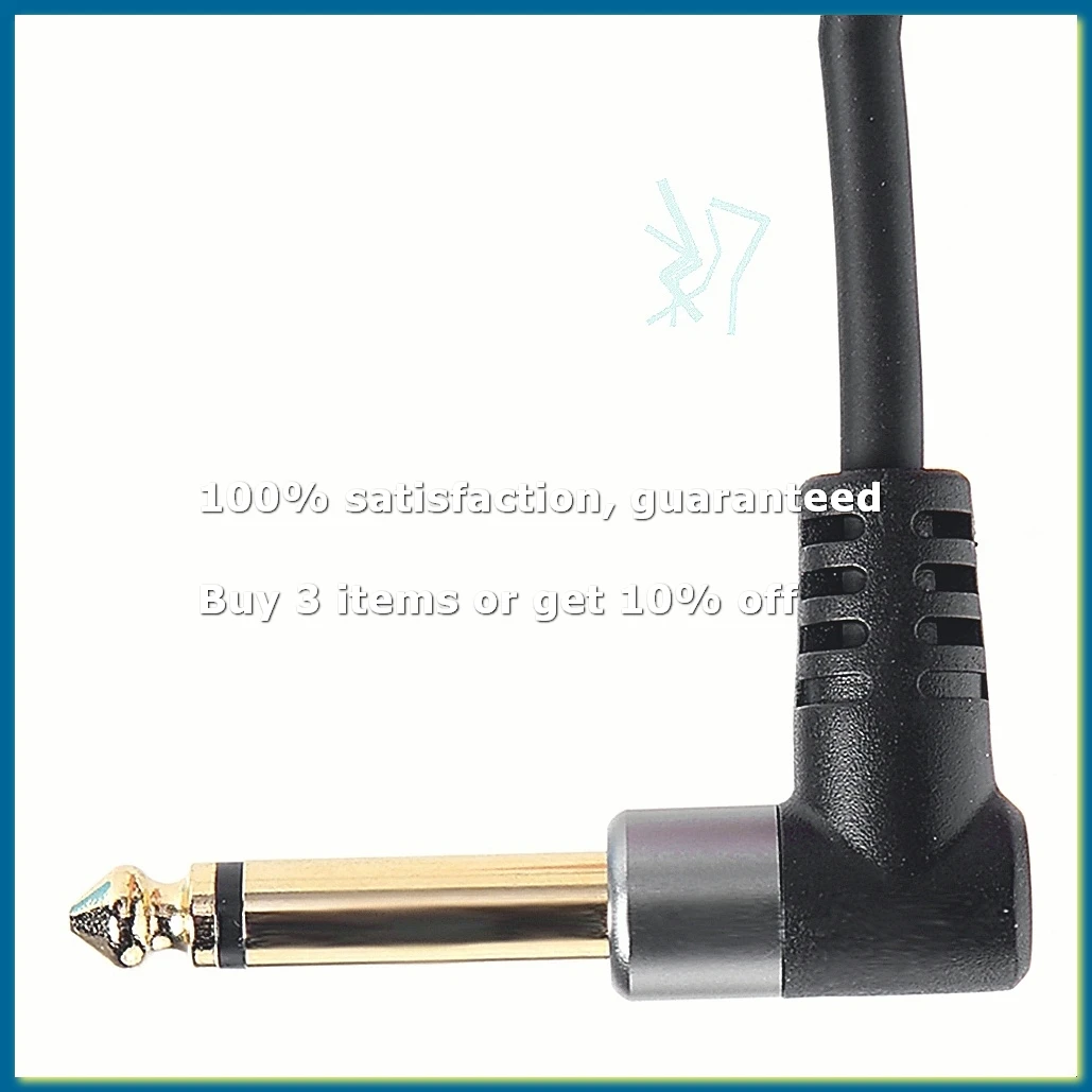 1/8 Inch Socket to 1/4 Inch Plug Y Splitter Adapter Cable 0.24M 3.5mm Female Stereo to Dual 6.35mm Male Audio Cable