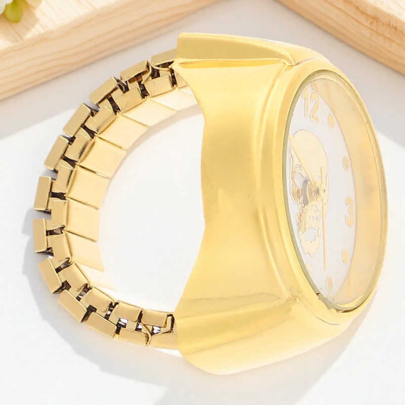 

Ghost Head Ring Watch Fashion Waterproof Stainless Steel Small Decorative Exquisite Retro Practical Easy to Wear Gift Idea Party