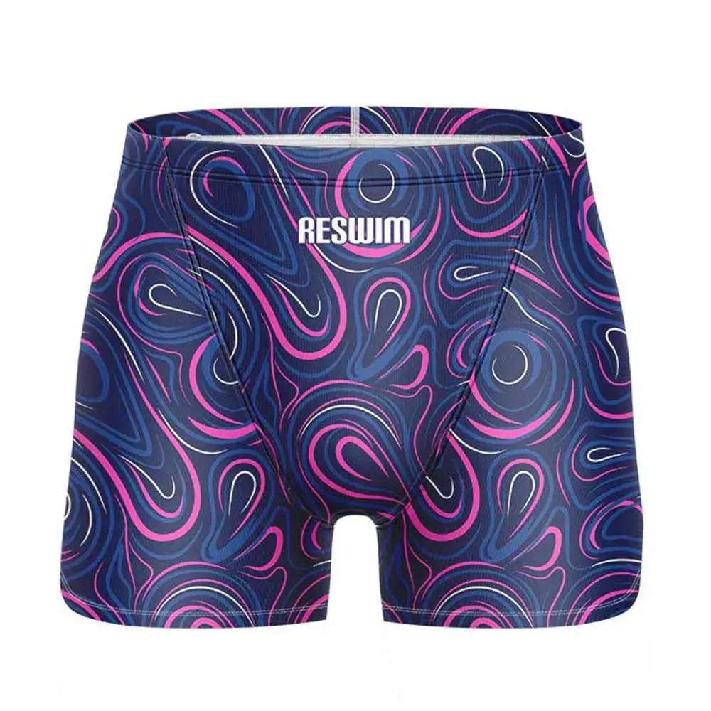 Summer Men's Printed Swimming Shorts Jammer Swimwear Surfing Beach Tights Trunks Boys Sports Pants New Quick Dry Diving Swimsuit