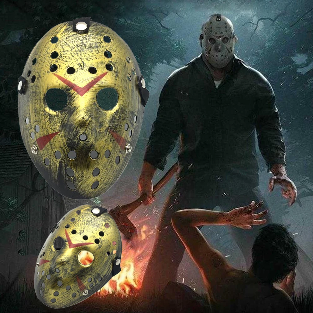 Halloween Horror Jason Mask Hockey Cosplay Killer Horror Scary Party Decor Mask Christmas Masquerade Masque for Adult Men Gift