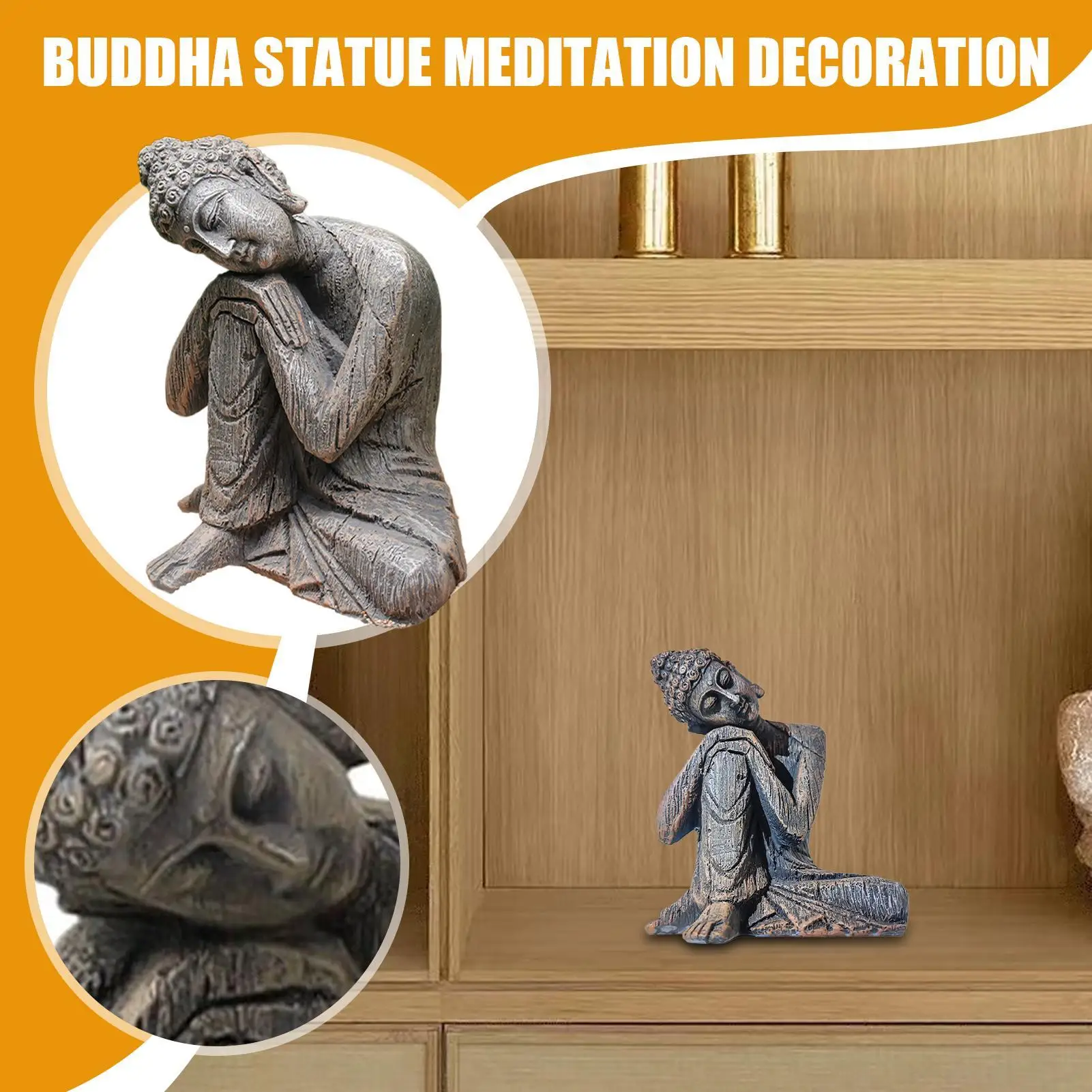 

Buddha Decor Buddha Sculpture Spiritual Sculptures Zen Ornament For Home Living Room Yoga Shrine Meditation Car Workplace