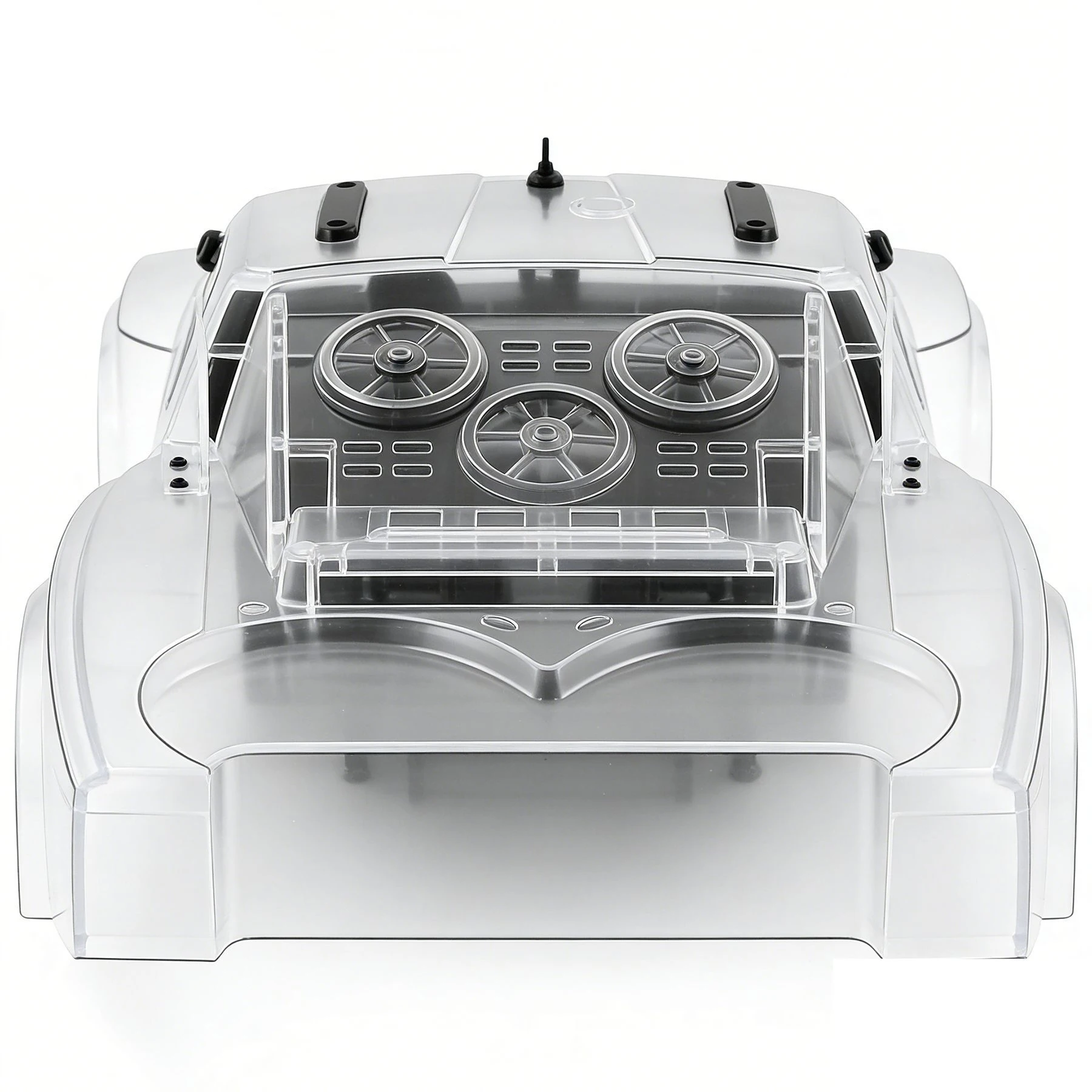 HFLRC 1/10 Baja 1000 Clear Body Shell PC 599mm for Traxxas Slash RC Short Course Truck Unpainted with Interior Roll Cage