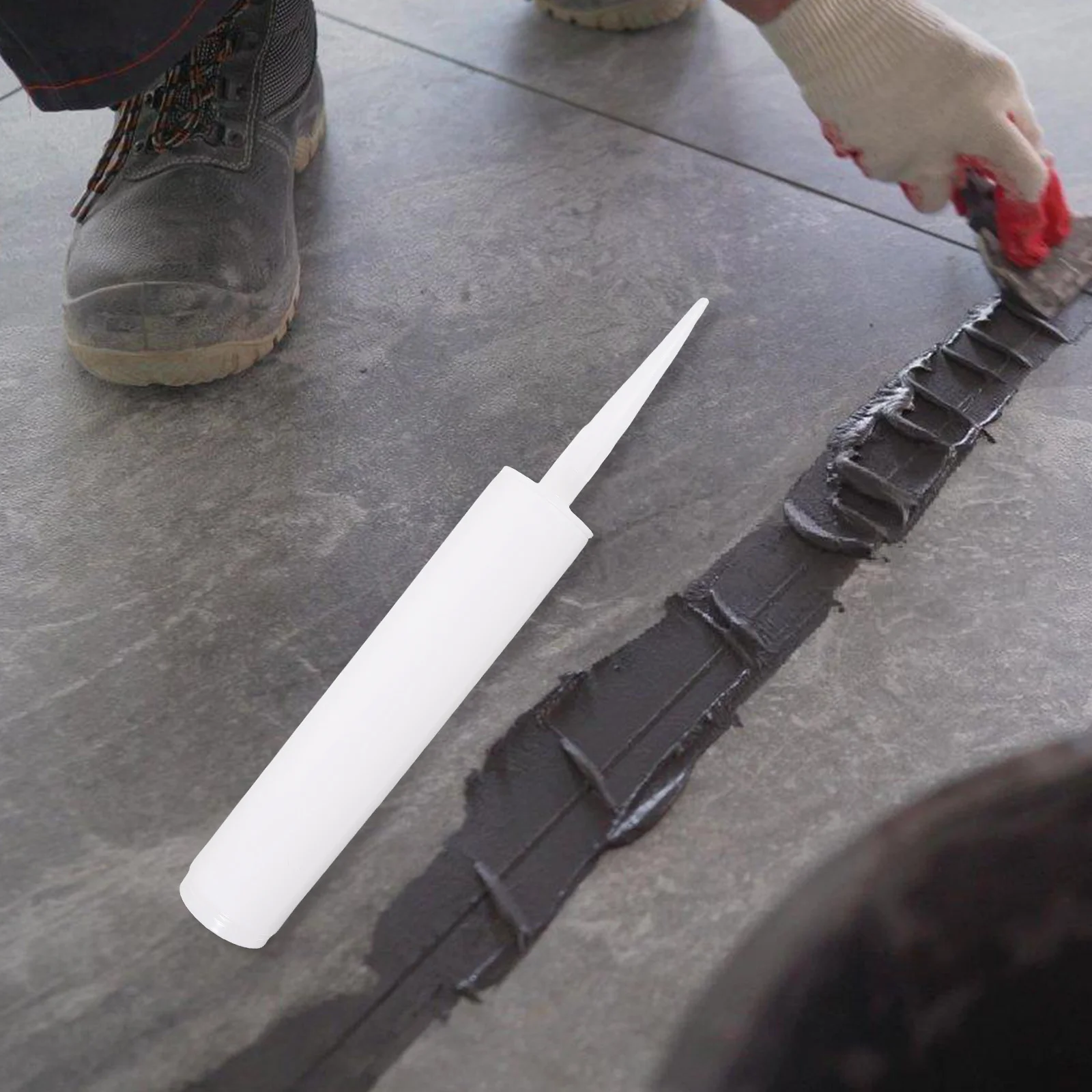 

4pcs Empty Caulk Tubes Refillable Plastic Sealant Tube For Tile Joints Universal Reusable Diy Home Repair Tool Multifunctional