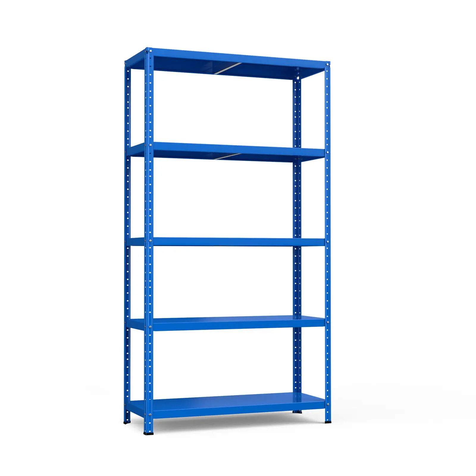 Costway 5-Tier Metal Shelving Unit Adjustable Heavy-Duty Utility Storage Rack Blue