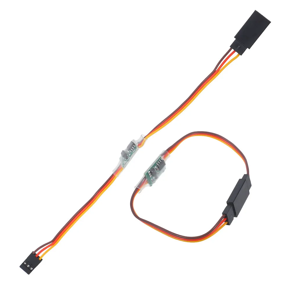 

2Pcs High Voltage Steering Gear Signal 3V-24V Universal Rotation Inverter for Airplane Robot Car Multi-Functional