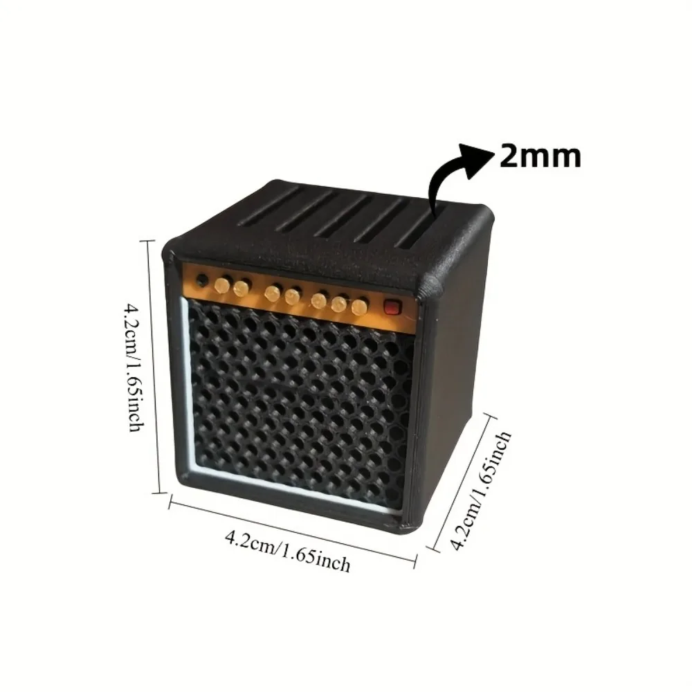 حامل اختيار الجيتار، مكبر صوت عتيق مطبوع ثلاثي الأبعاد، منظم يختار التخزين والعرض، هدية لمحبي الجيتار