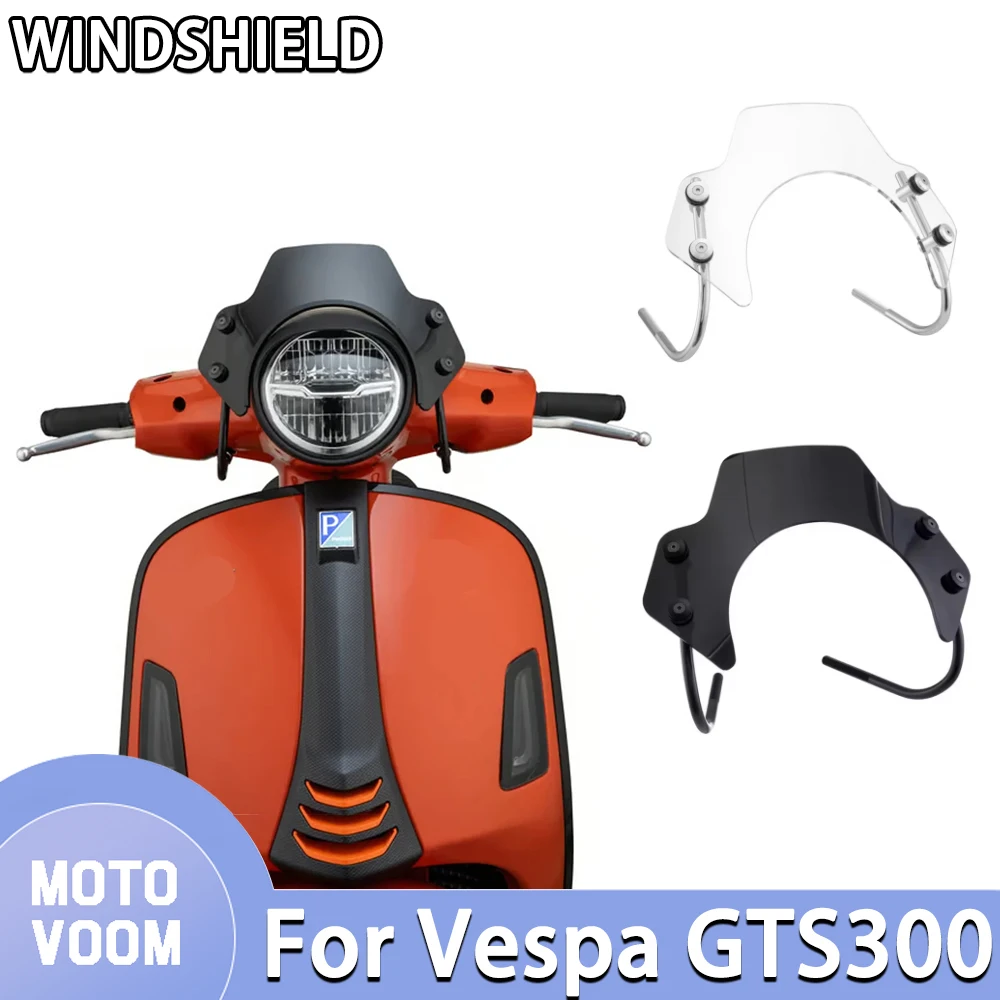 

NEW MOTORCYCLE FRONT WINDSHIELD For Vespa GTS300/GTS Super 125-300cc Windshield Kit GTS 300 GTS250 GTS125 GTS300 Flyscreen 2023