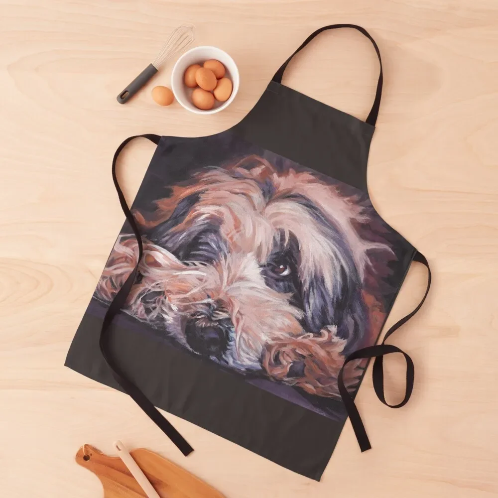 

Bearded Collie Fine Art Painting Apron For Woman Waterproof Kitchen Woman For Cosmetologist Smock for hairdressing Apron