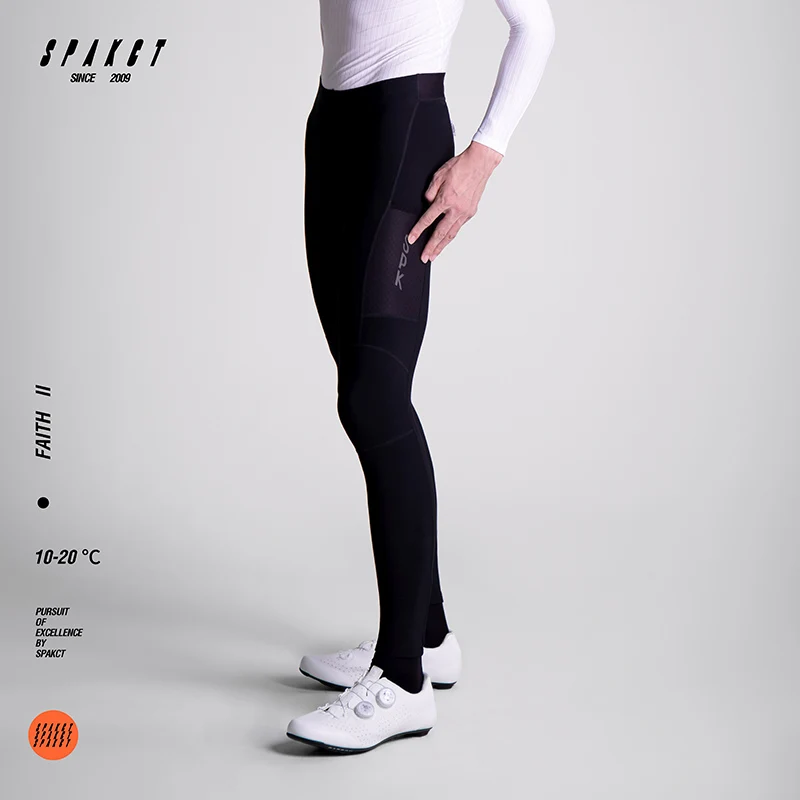 

SPAKCT FAITH II-Men's Fleece Cycling Pants winter warm comfortable Road cycling long pants with side pockets