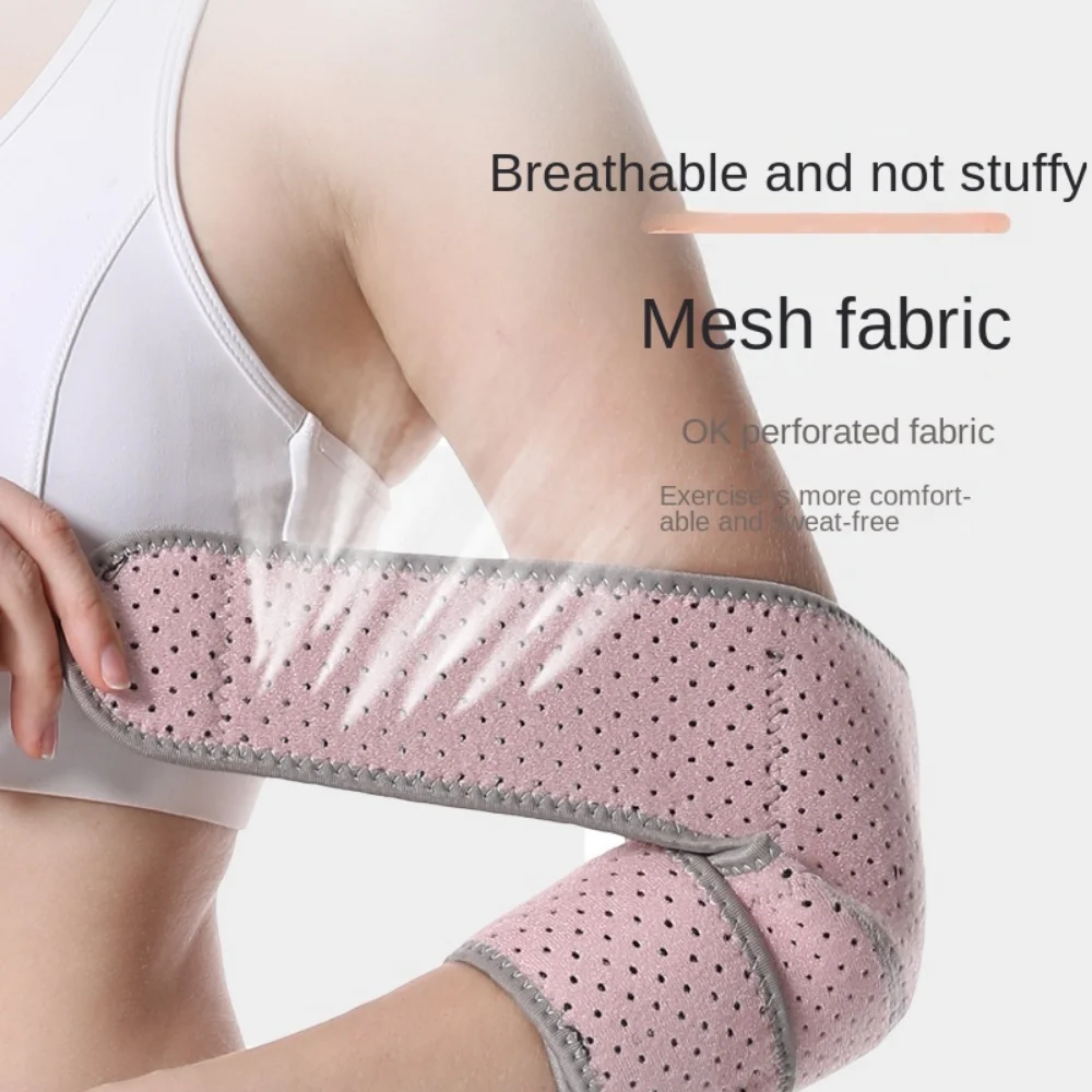 Manchons d'avant-bras coudés à Double sangle, réglables et respirants, coussinets Anti-choc, Compression antidérapante fixe