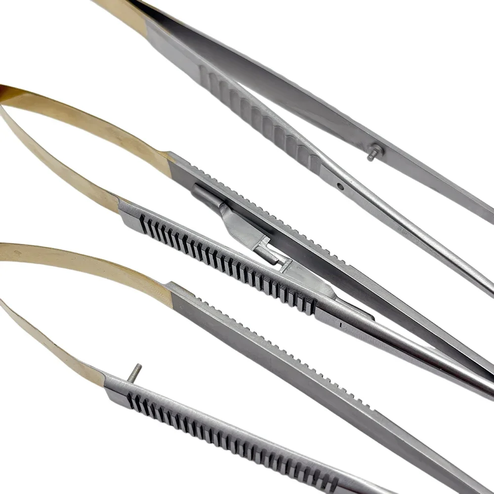 18cm Castroviejo Needle Holder Stainless Steel Dental Surgical Forceps for Suturing Implant Orthodontic