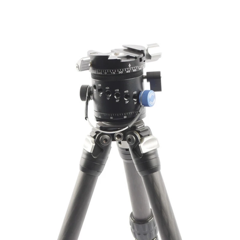 High Precise Panoramic Tripod Head Panoramic Indexing Rotators 10 Detent Intervals For Stitching Aluminum Tripod Head