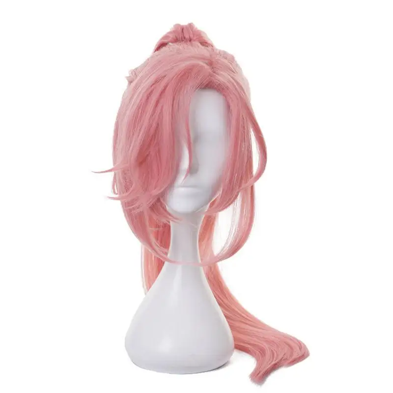 

Anime Sk∞ Cherry Blossom Cosplay Wig Pink High Ponytail Hair Heat Resistant Synthetic Halloween Party Accessories Props