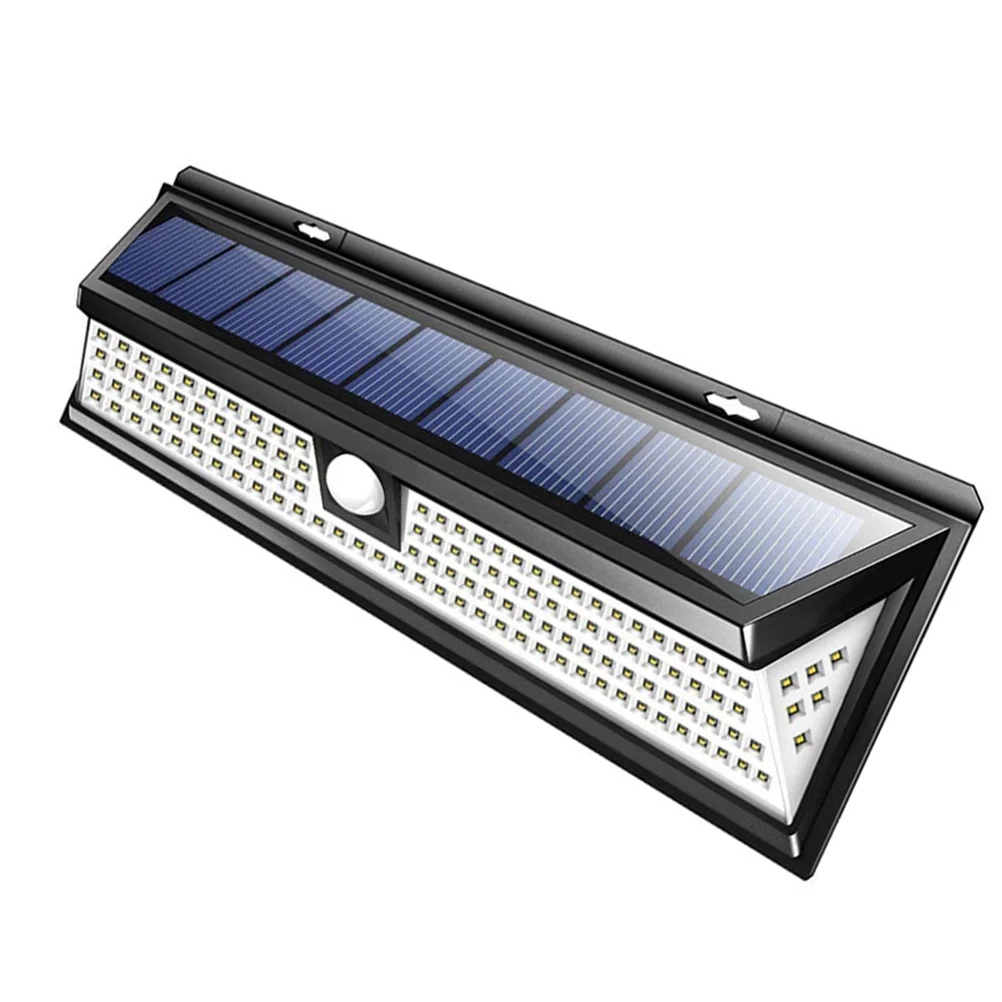 118 LED Solar Light Path Lights Bright Wall Lamp Powered Sensor Outdoor Garden Safety Flood