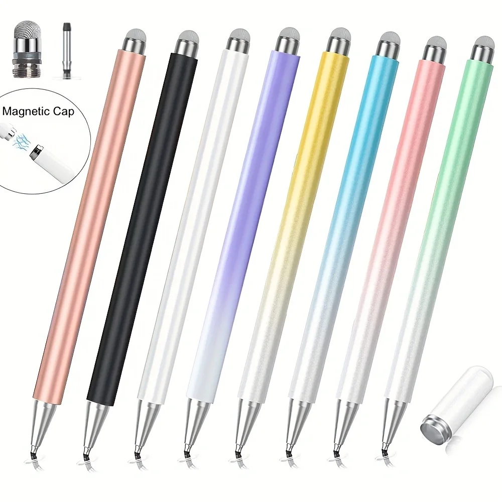 Stylet universel 2 en 1 pour IOS, Android, tablette, téléphone portable, iPad, accessoires de dessin, tablette, puzzles, écran tactile