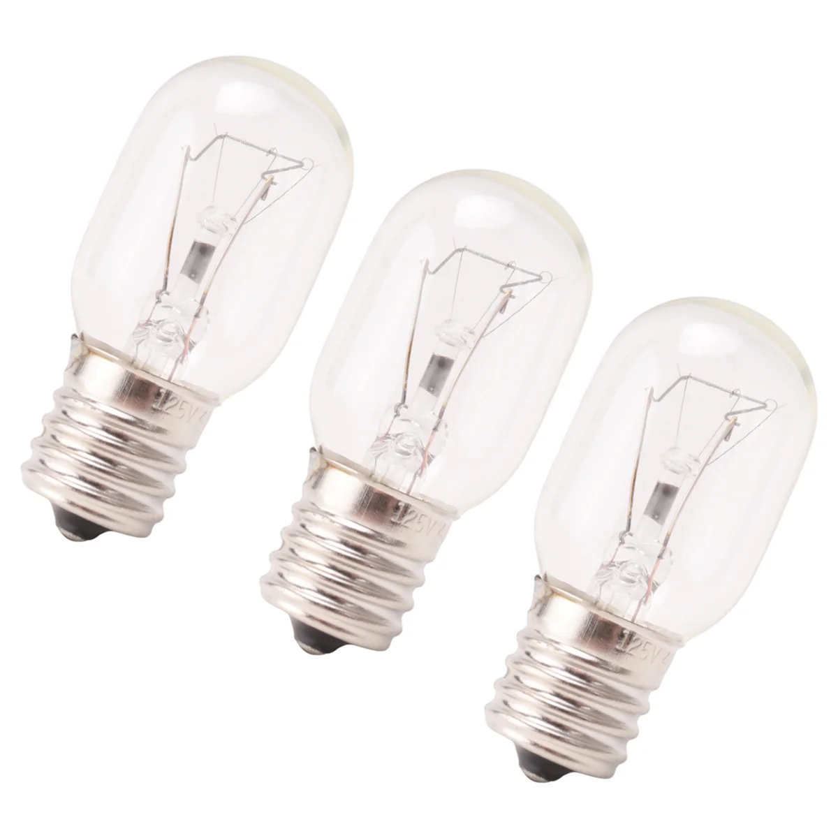 Bohlam Lampu Microwave Populer 40W E17 125V Bagian Pengganti-Cocok Tepat untuk Microwave Pusaran Air dan Lampu Lava-Paket Isi 3