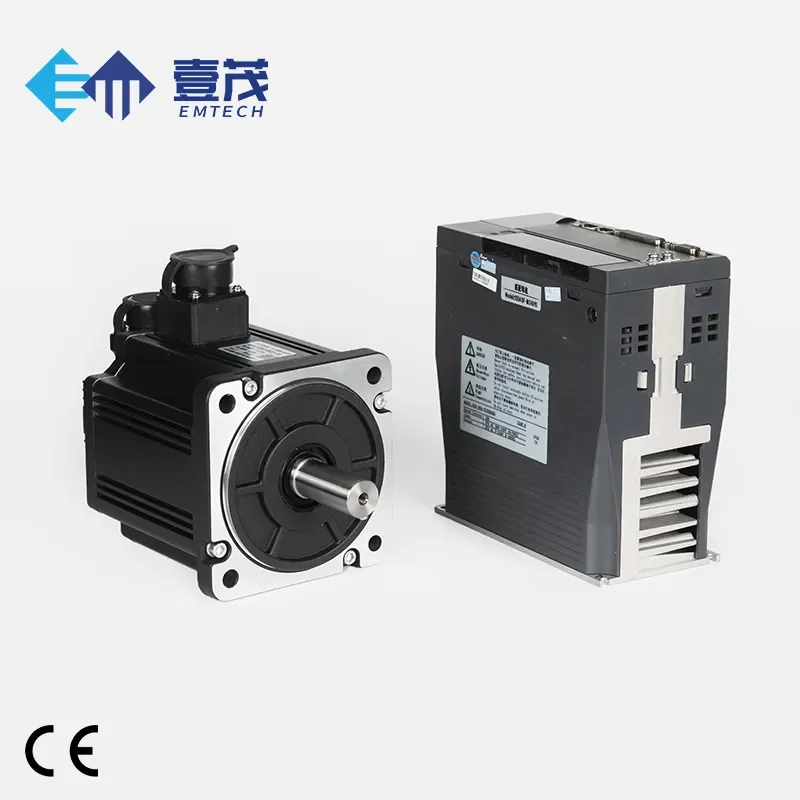 for Emtech 1.5KW 130mm Three Phase AC Servo Motor 15N.m Drive System 220V 60Hz IE3 Efficiency 2500RPM Flange Mount CE