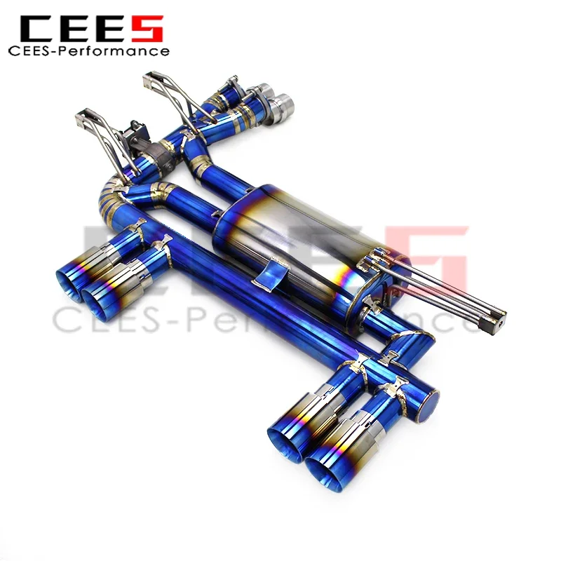 cees Performance Titanium Valve Axle Exhaust Pipes for BMW M3 E46 L6 3.2L 2004-2006 Exhaust Pipe Muffler System Auto Accessories