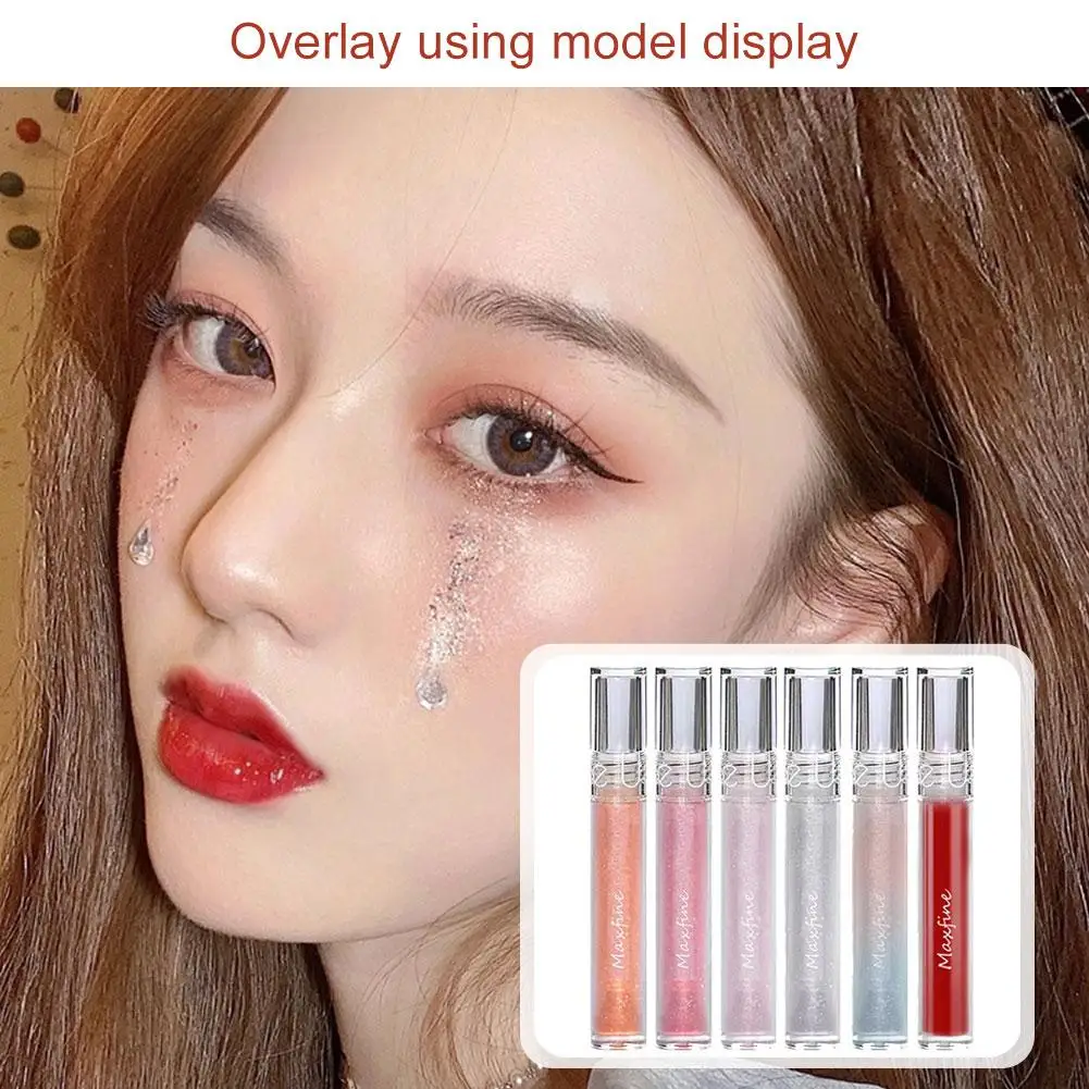 Mirror Water Lip Gloss Lip Glaze Transparent Glass Cosmetics Lip Oil Waterproof Lipgloss Lipgloss Liquid Lipstick Lasting L E6g4