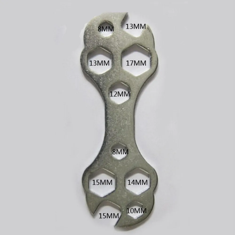 

Multi Functional Bicycle Cycling Bike Flat Hexagon Wrench Steel 8-15mm Hexagon Spanner Portable Practical Bicycle Repair Tool