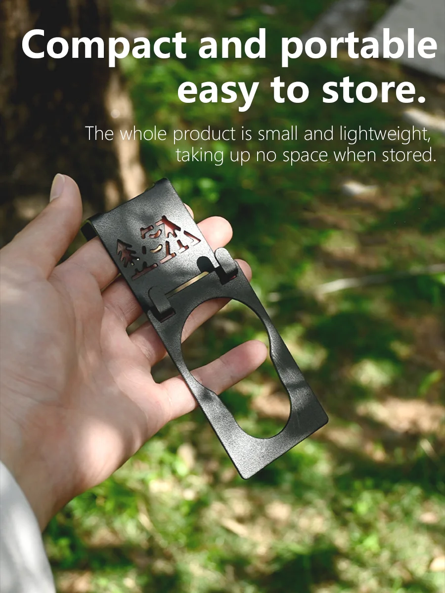 TARKA Hochleistungs-Outdoor-Butangasflaschen-Aufhänger, tragbarer Behälter-Haken für Campingkocher, Reisezubehör – Detail 2