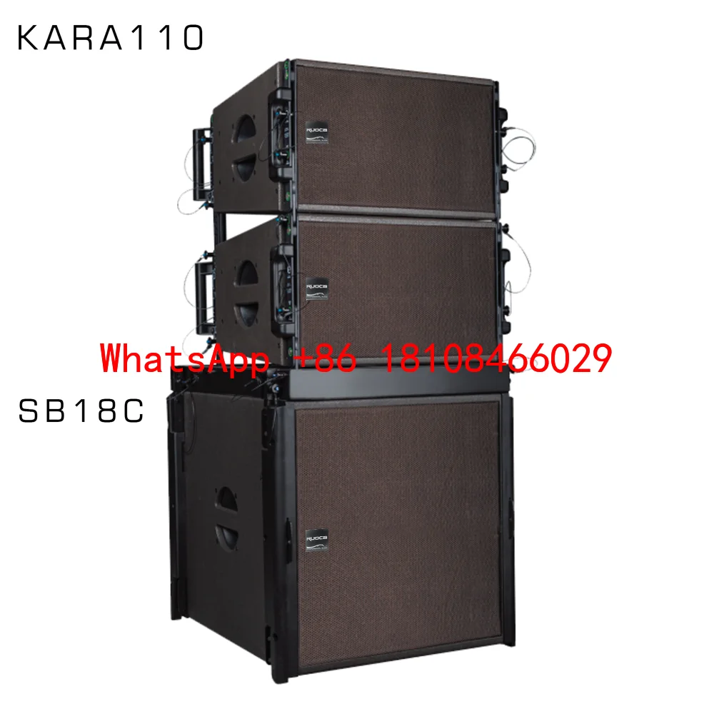 Professional Dual 10-Inch Passive Line Array Speaker System 500W RMS Two-Way Audio Crossover 8 Impedance for Home Theatre