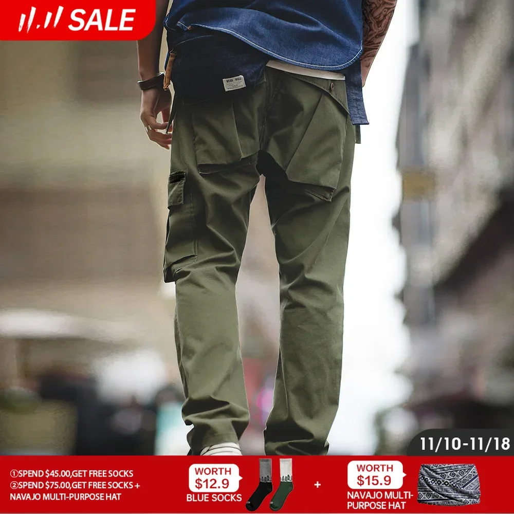 

Maden Cargo Tactical Pants Army Green Multi-pocket Breathable Trousers Consuls Military Commando Training Trousers Techwear