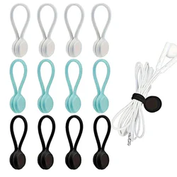 Reusable Twist Ties with Strong Magnet for Bundling and Organizing Cables,Headphone Cables,USB Charging Cords
