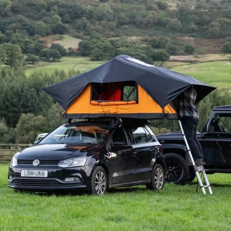 Roof Tent Soft Top Fully Automatic Folding Outdoor Camping Suv Car Pickup Truck Car Roof Tent