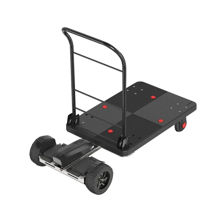 Efficient electric Folding Moving Push Heavy Duty Rolling Cart With 4 Wheels Foldable Platform Trolley