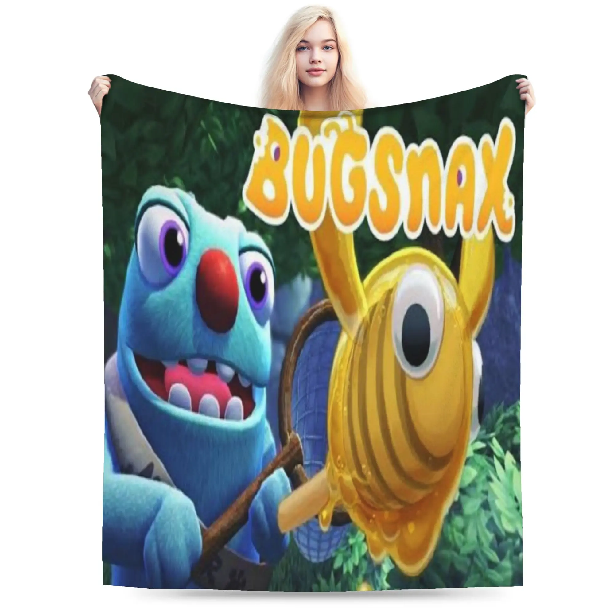 Bugsnax Accessories Blankets Lightweight Thin Velvet  Throw Blankets Comfortable Bedding Throws