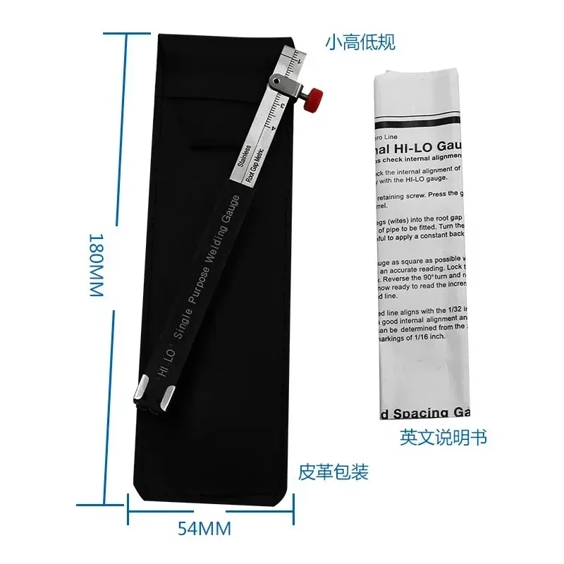 Welding Inspection Scale Small Height Gauge Hi-Lo Dedicated Internal Welding Ruler Metric Size 0.5~4cm