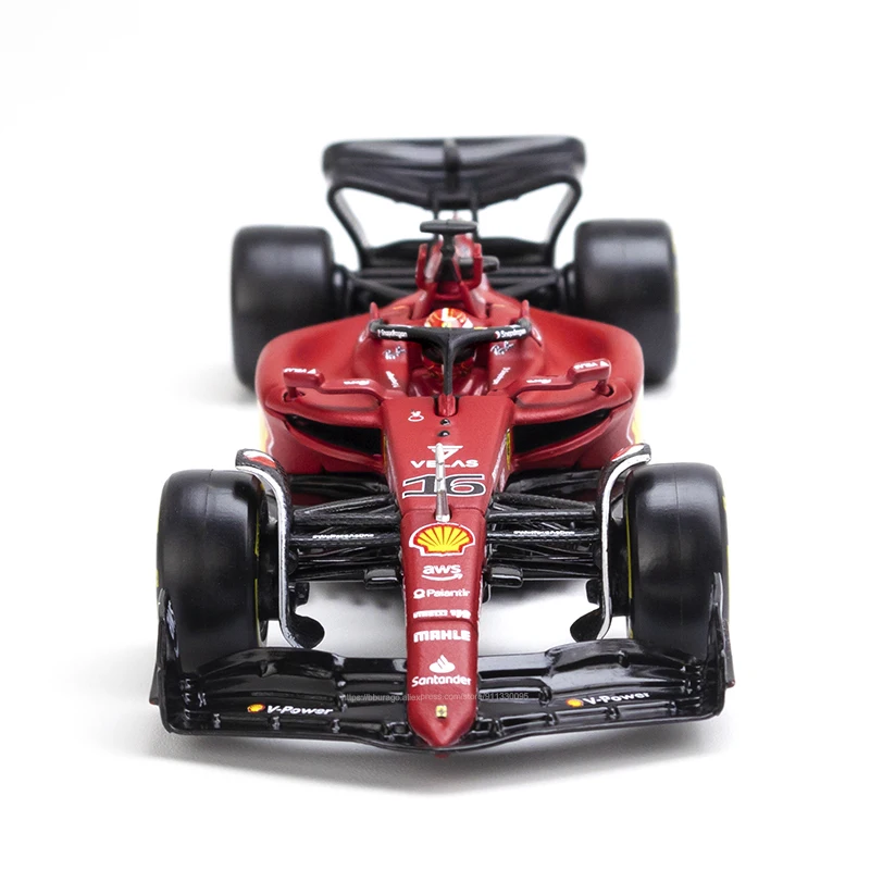 Bburago 1:43 Latest F1 2022 Scuderia Ferrari F1-75 16# Leclerc 55#Sainz Alloy Car Die Cast Car Model Toy Collection Gift