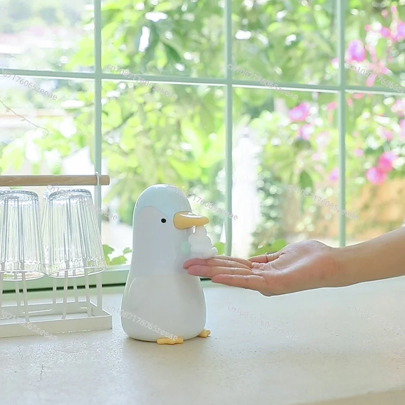 Penguin Charging Automatic Induction Hand Sanitizer Intelligent Household Foam Soap Dispenser Cartoon Mobile Phone